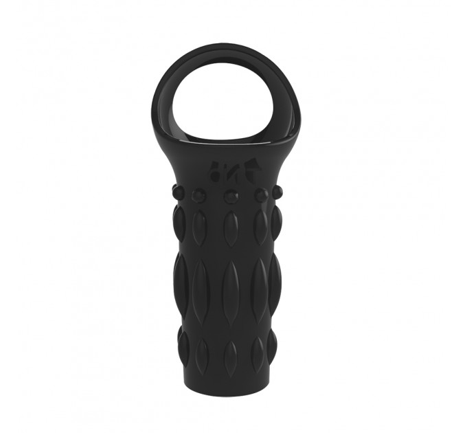 Насадка з кільцем для мошонки Chisa Get Lock Renegade Power Cage, чорна