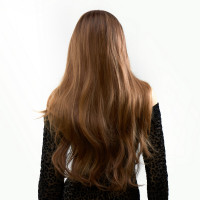 Парик длинный волнистый омбре Fetish Hair переход из темно-русого в светло-русый, 70 см