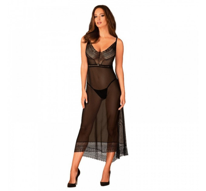 Пеньюар длинный Obssesive Estiqua chemise XL/2XL