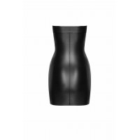 Платье, F317 Noir Handmade крокодилья кожа, мокрый эффект, черное, размер M