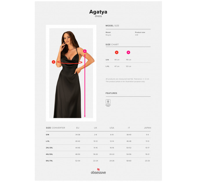 Платье сексуальное Obsessive Agatya dress S/M
