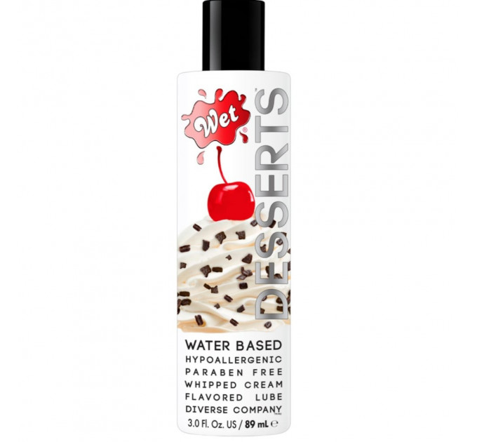 Съедобный Лубрикант WET Whipped Cream ( со вкусом сливок) 89 мл