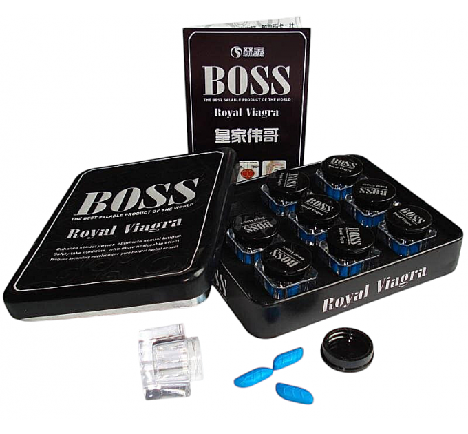 Таблетки для потенции Boss Royal Viagra за (цена за баночку, 3 капсулы)