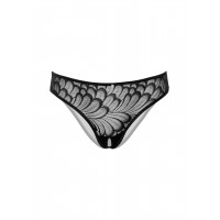 Трусики с цветочной аппликацией и открытым доступом Daring Intimates черный, S/M