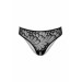 Трусики с цветочной аппликацией и открытым доступом Daring Intimates черный, S/M