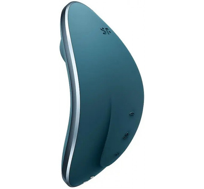 Вакуумный клиторальный стимулятор с вибрацией SATISFYER VULVA LOVER 1 BLUE
