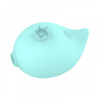 Вакуумний стимулятор клітора RACHEL Vibrating & Sucking Fish USB 9 functions, Blue