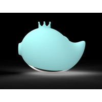 Вакуумний стимулятор клітора RACHEL Vibrating & Sucking Fish USB 9 functions, Blue