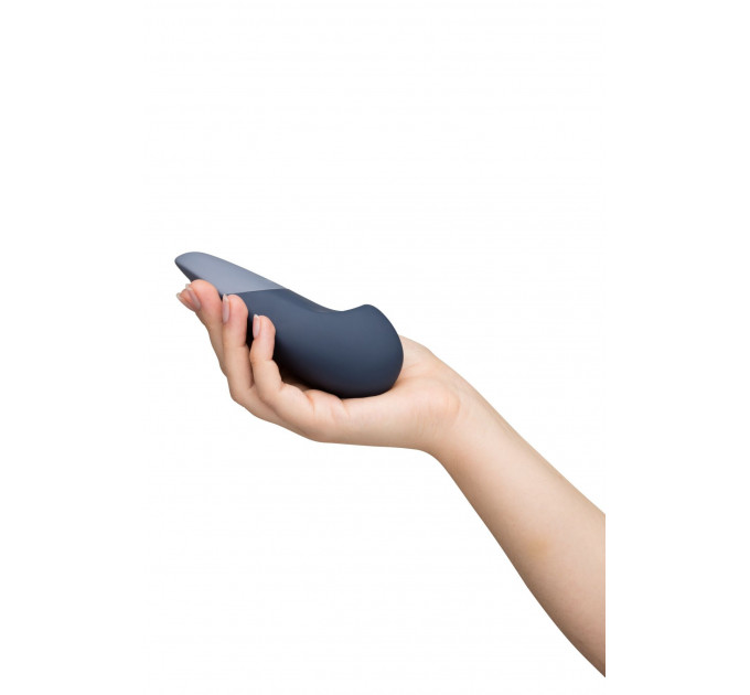 Вібратор для стимуляції клітора безшумний Womanizer Vibe, темно-синій