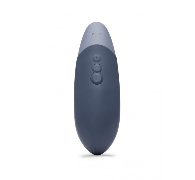 Вібратор для стимуляції клітора безшумний Womanizer Vibe, темно-синій