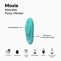Вібратор в трусики WE-VIBE Moxie+ Aqua