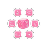 Гра для двох CalExotics кубики 3 шт, різнокольорові