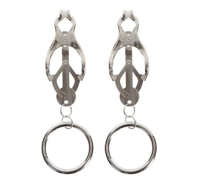 Зажимы-бабочки с кольцом Butterfly Clamps With Ring, серебристые Taboom