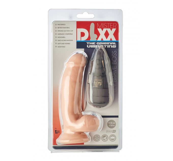 Вибратор с присоской Dream Toys MR.DIXX BRAVE BOSS 6,9' VIBRATING DILDO