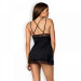 Cорочка Obsessive Lolitte babydoll & thong black L/XL