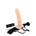 Страпон з вібрацією REALISTIC HOLLOW STRAP ON VIBRATOR 8INCH