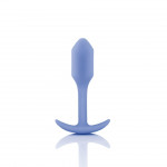 Анальна пробка із зміщеним центром ваги, S, B-vibe Snug Plug 1 фіолетова, 8.6 х 2.2 см