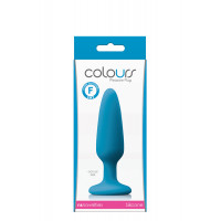 Анальная пробка силикон NS Novelties COLOURS PLEASURES SMALL PLUG BLUE