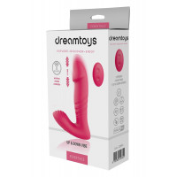 Анальный вибратор DREAM TOYS Essentials с поступательными движениями, розовый