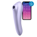 Двойной смарт вибратор с вакуумной стимуляцией SATISFYER DUAL PLEASURE MAUVE