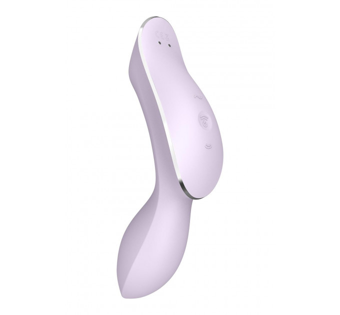 Подвійний вібратор із вакуумною стимуляцією Satisfyer Curvy Trinity 2 violet