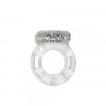 Кільце ерекційне Medica-Group Vibration Ring з вібрацією, прозорий