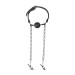 Кляп с зажимами на соски Open Ball Gag With Nipple Clamps