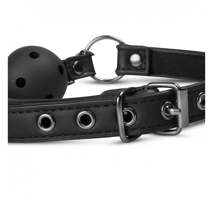 Кляп с зажимами на соски Open Ball Gag With Nipple Clamps