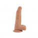 Фалоімітатор реалістичний із мошонкою Chisa T-skin Real Dick Beats тілесний, 18 см.