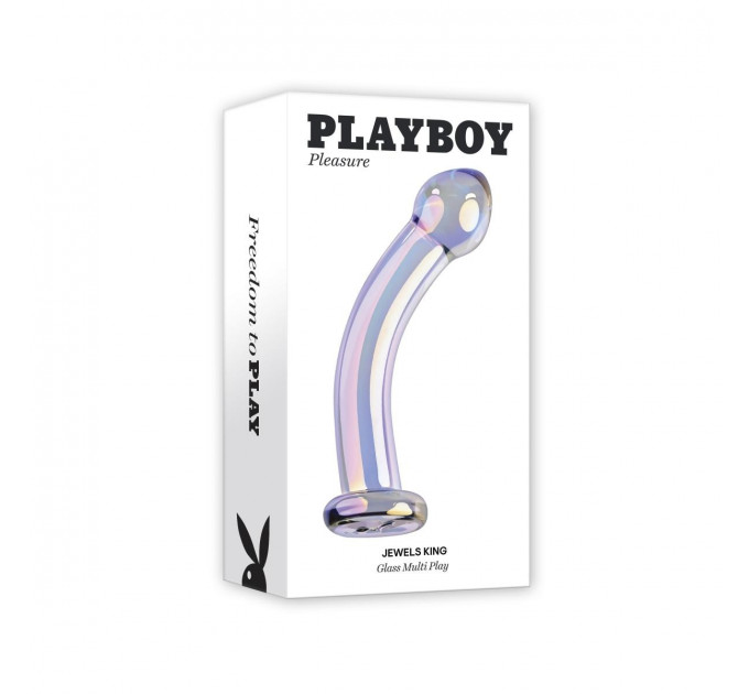 Фалоімітатор для точки G або P Dream Toys Playboy скляний