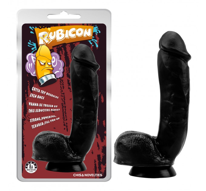 Фаллоимитатор на присоске China Rubicon Thrust Her Penis 22 см, черный