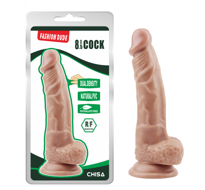 Фаллоимитатор на присоске Chisa Fashion Dude 8.5 Cock, бежевый
