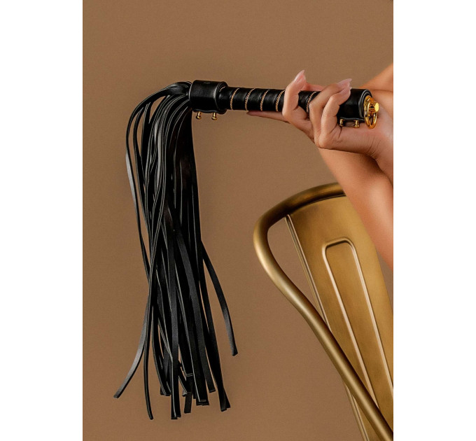 Флоггер TABOOM Studded Whip, черный, 54 см