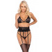 Комплект белья Suspender Set black S/M