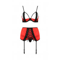 КОМПЛЕКТ НИЖНЬОЇ БІЛИЗНИ FEMMINA SET red S/M - Passion