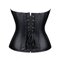 Корсет с застежкой молнией Star Night Sexy Leather и шнуровкой, черный, XL (без коробки)