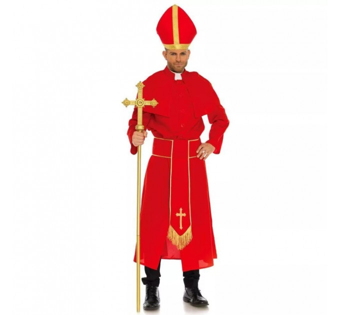 Костюм Кардинал чоловічий Leg Avenue Costume Cardinal Red ML