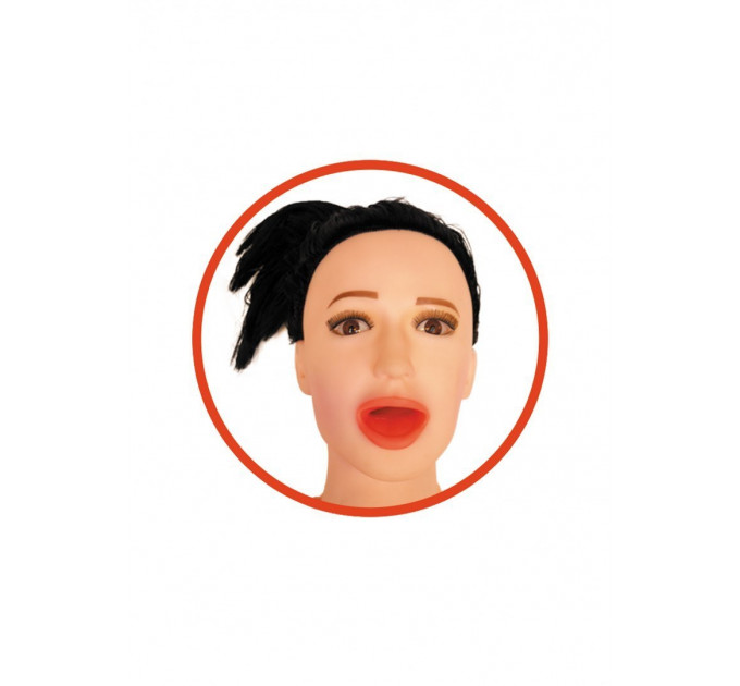Кукла надувная Boss Series Angelina 3D с вставкой из киберкожи и вибро