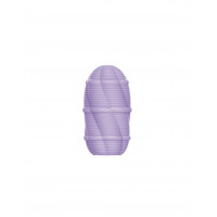 Мастурбатор міні з ребристим рельєфом Pretty Love Smooth Stripes Cupid X Egg, фіолетовий