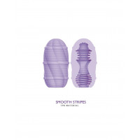 Мастурбатор міні з ребристим рельєфом Pretty Love Smooth Stripes Cupid X Egg, фіолетовий