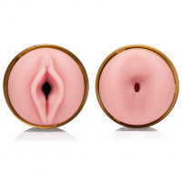 Мастурбатор у колбі подвійний вагіна/анус, кібершкіра Fleshlight Quickshot Stamina Training Unit