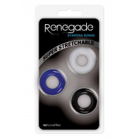 Набір ерекційних кілець NS Novelties Renegade Intensity, різнокольорові, 3 шт.