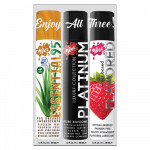 Набор лубрикантов Wet Sampler Lubricant (Platinum, Essential95, Flavored Strawberry) 3 шт. по 30 мл