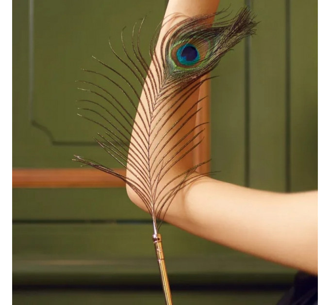 Набор из 2 перышек ,Natural Peacock Flirting Feather Tickler