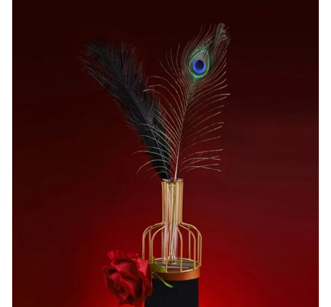 Набор из 2 перышек ,Natural Peacock Flirting Feather Tickler