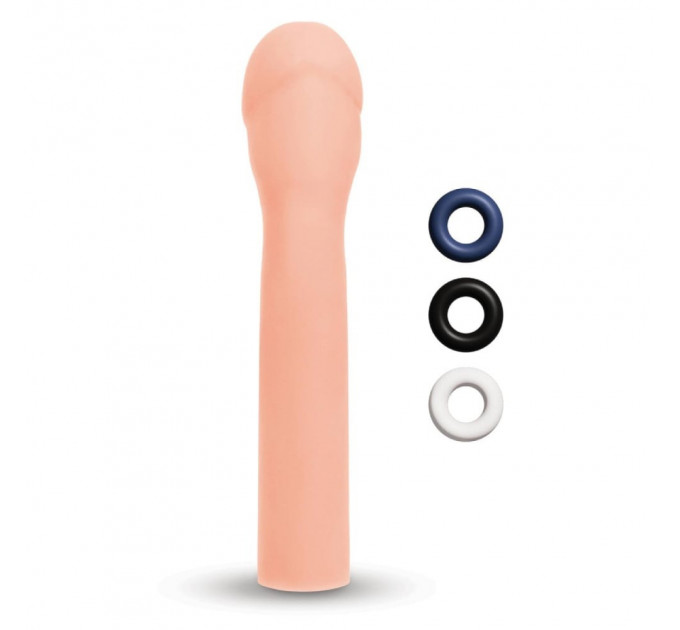 Насадка на пенис Size-Up Penis Extender гладкая, бежевая