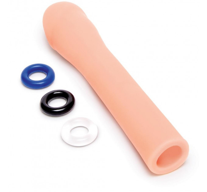 Насадка на пенис Size-Up Penis Extender гладкая, бежевая