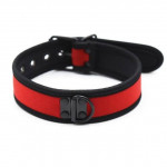 Ошейник из неопрена DS Fetish Collar neoprene red