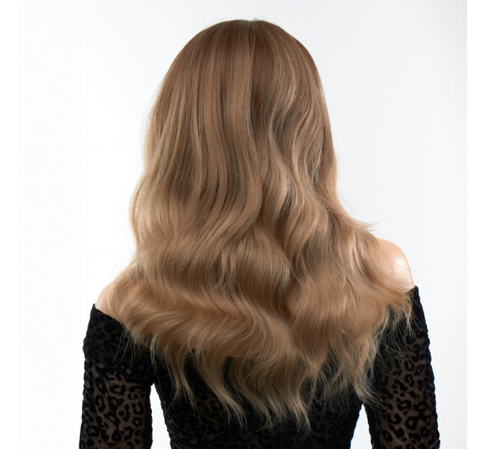 Парик длинный волнистый с челкой Fetish Hair омбре русый, 50 см
