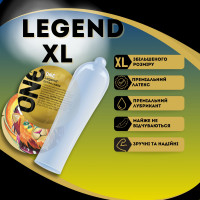 Набір презервативів великого розміру One Legend XL (ціна за 5 шт.)